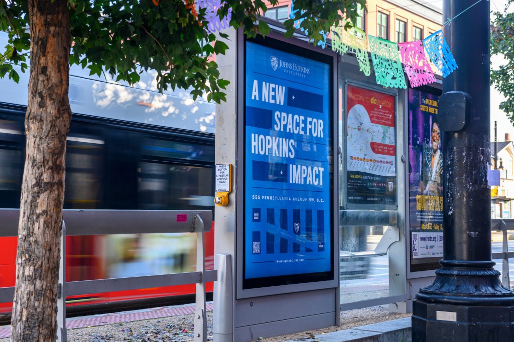 A New Space for Hopkins Impact outdoor advertising