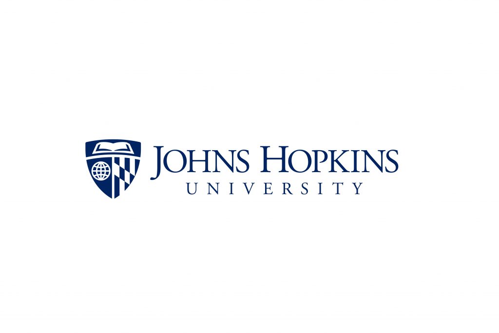 Horizontal university logo with shield to the left of the wordmark