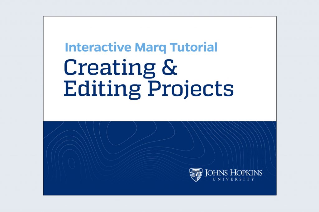 Marq interactive tutorial