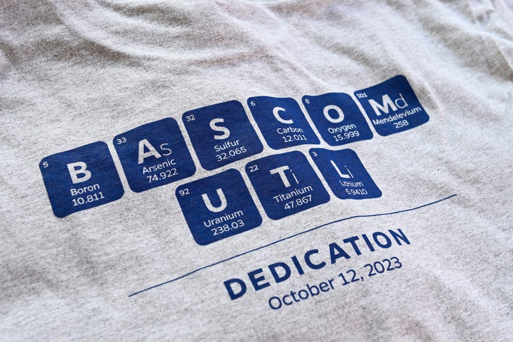 T-shirt for Bascom building dedication