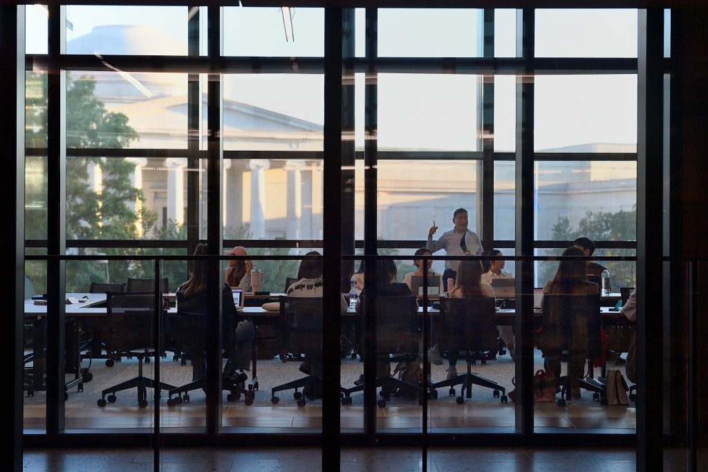 Hopkins Bloomberg Center interior classroom