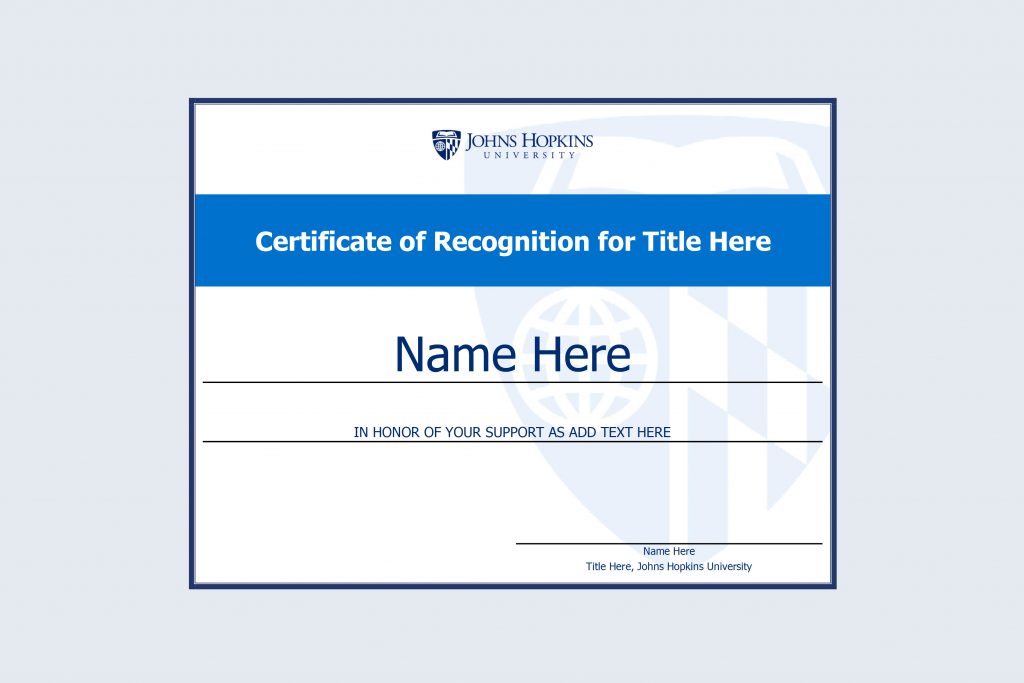 Certificate design