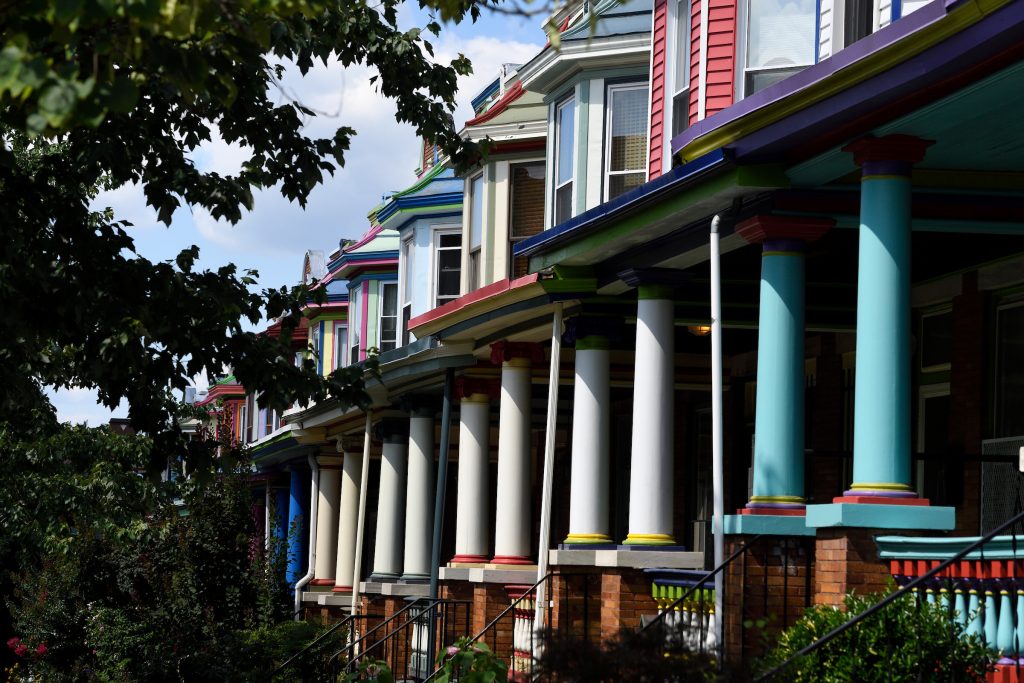 Homes in the Baltimore community