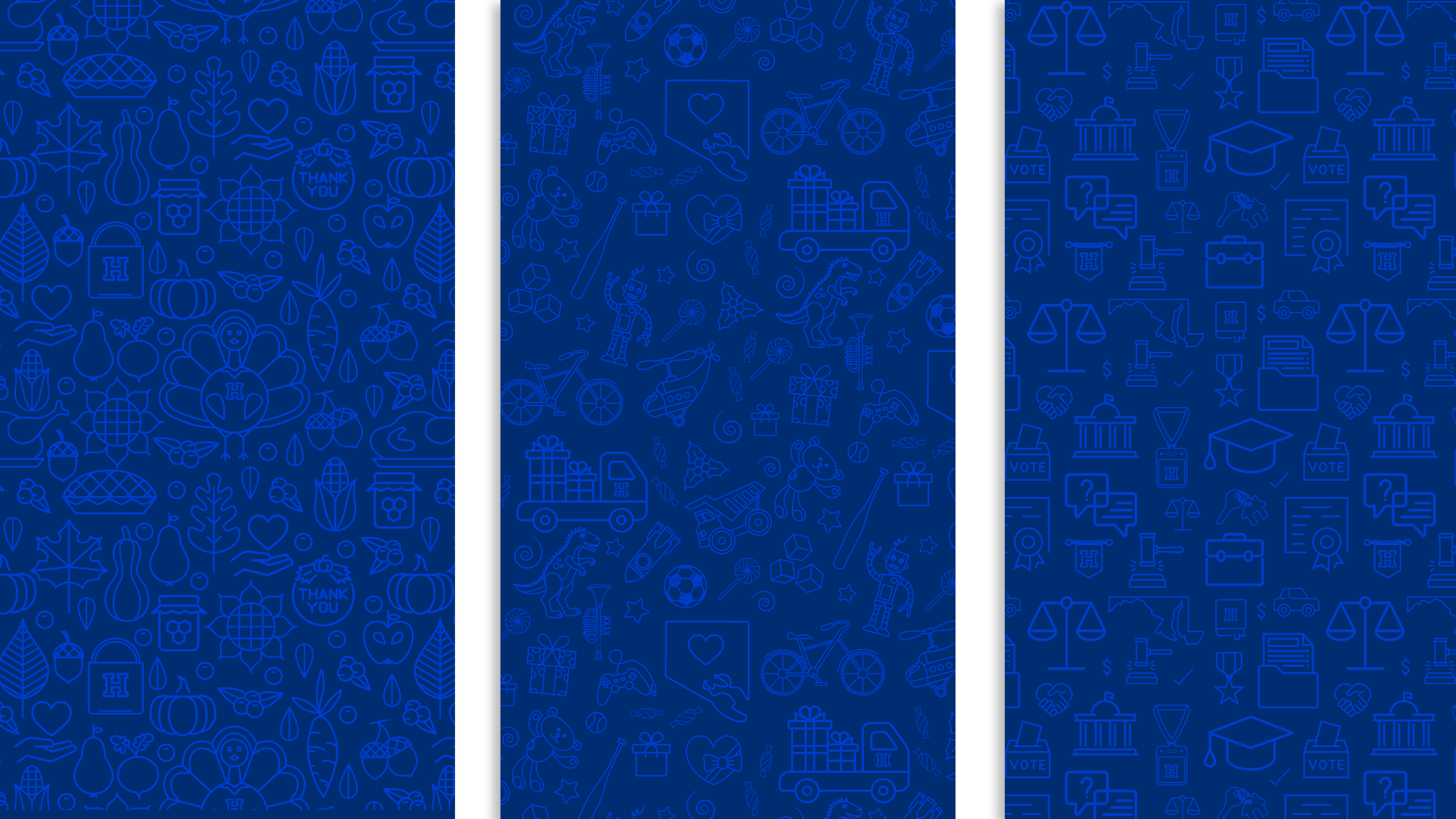 Three patterns design for three events