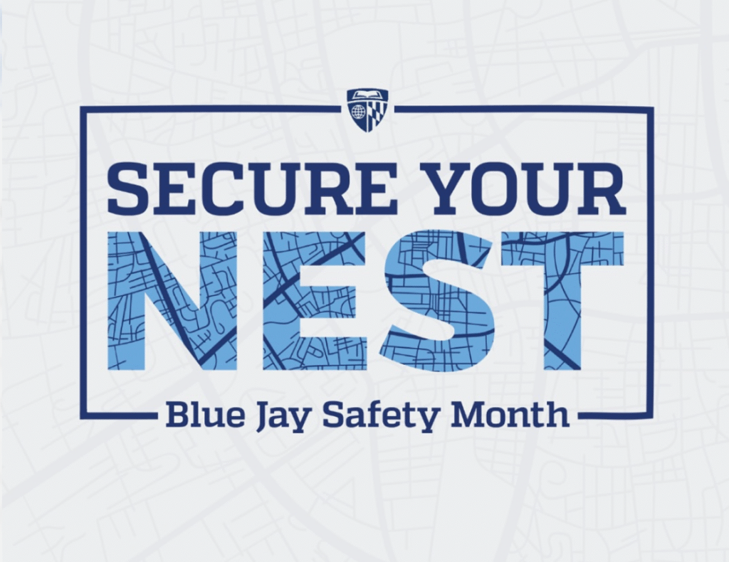 Secure Your Nest text with map overlay